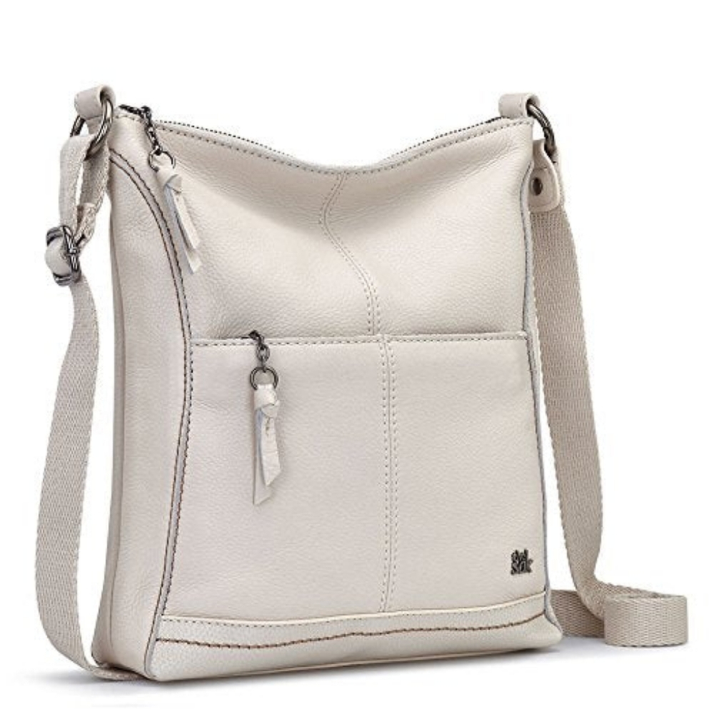 The Sak Women's Lucia Cream Colored Leather Crossbody Bag